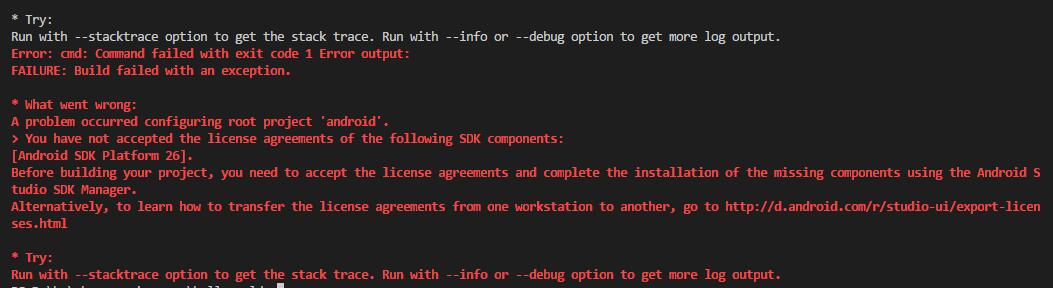 cordova build android报错