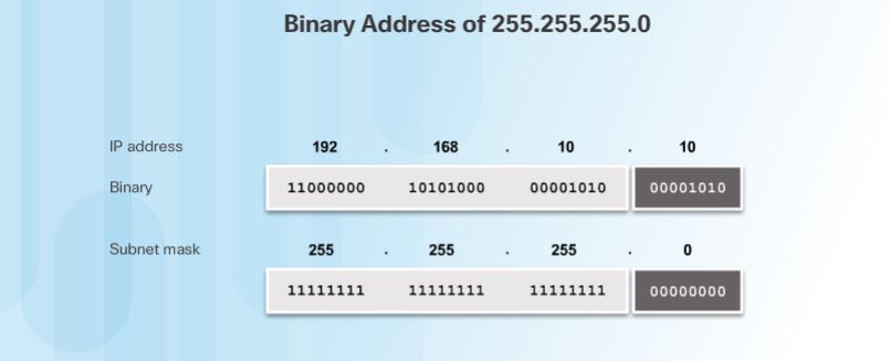 Figure 3. Binary Address of 255.255.255.0