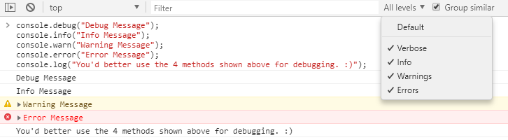 console-log-level
