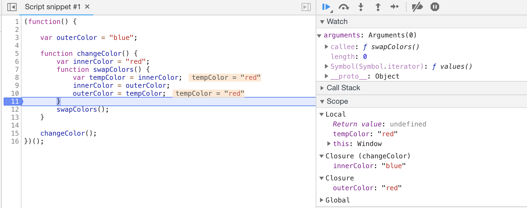 scope chain example