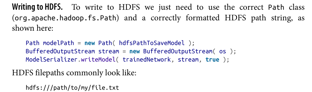 Deeplearning4j模型保存至HDFS