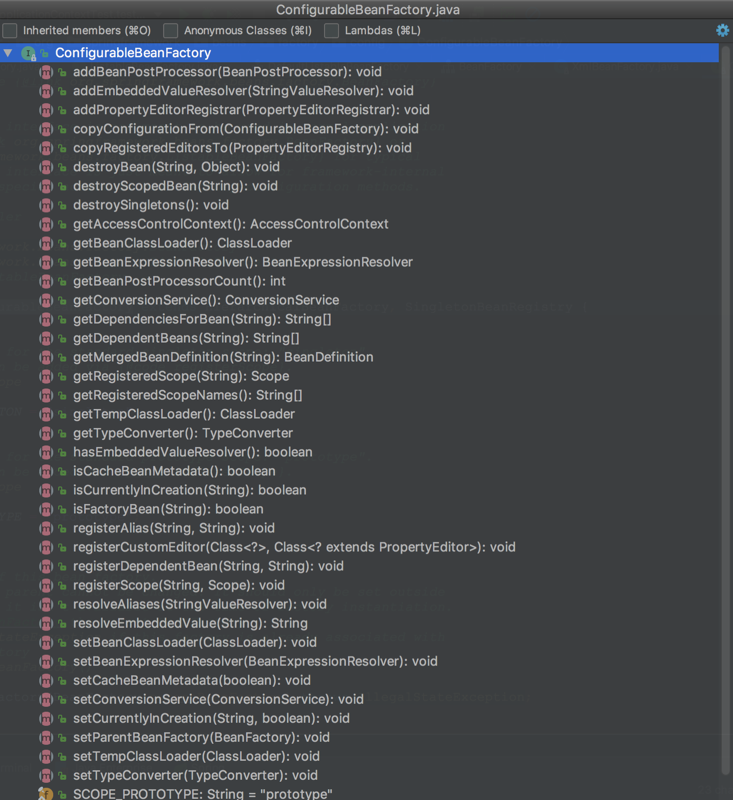 ConfigurableBeanFactory