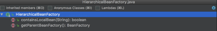 HierarchicalBeanFactory
