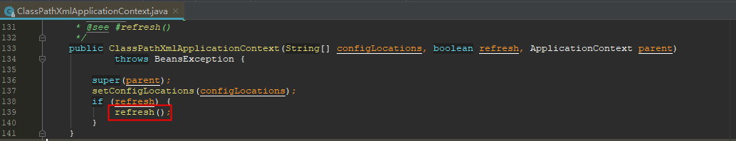 ClassPathXmlApplicationContext#refresh()
